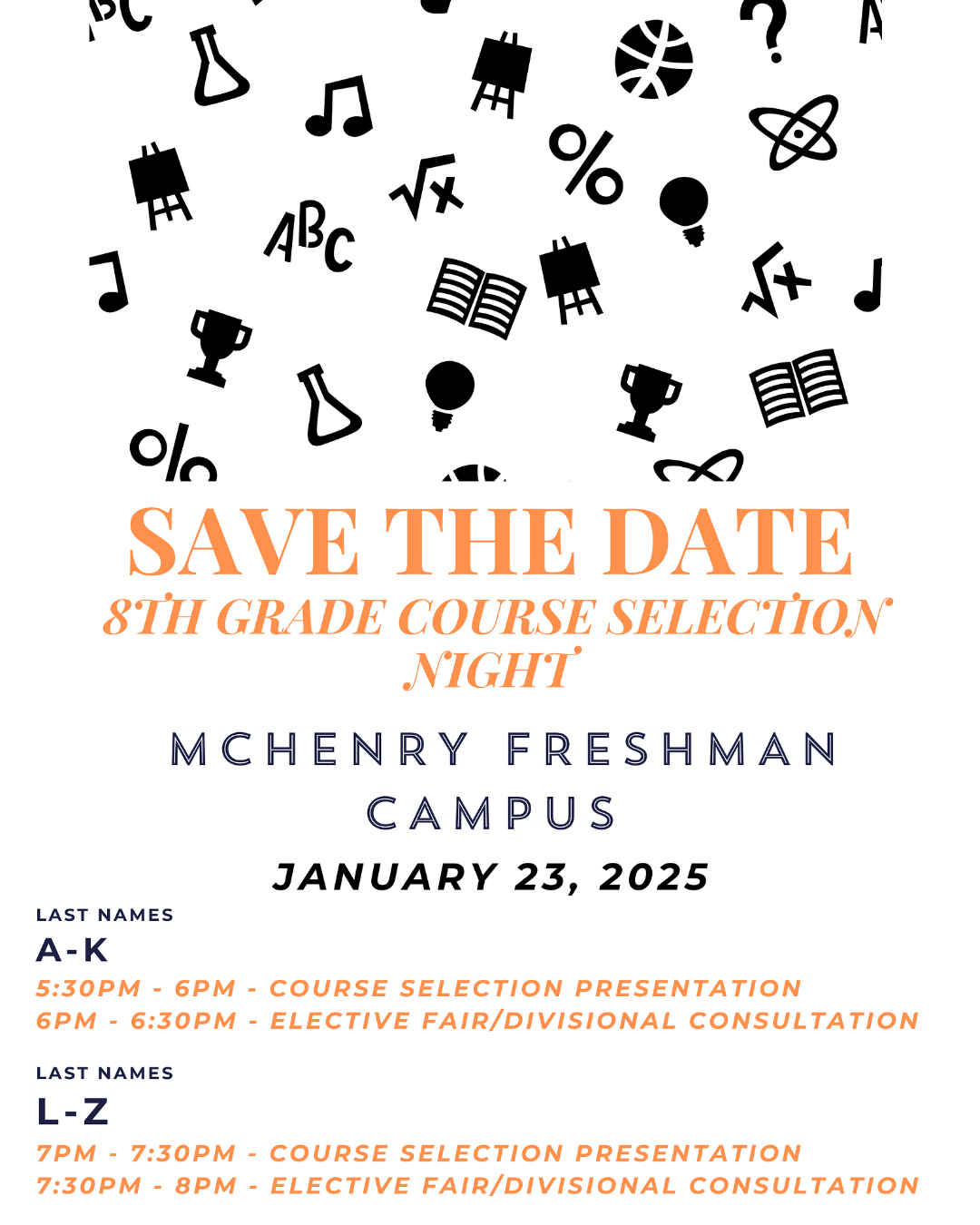 Course Selection Night